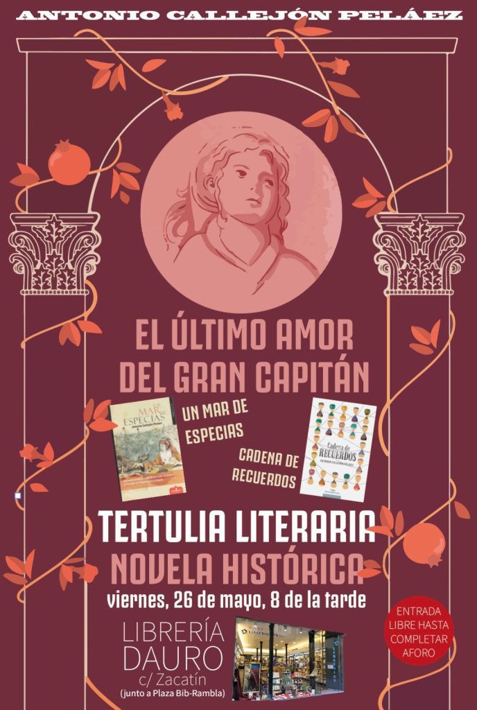 Cartel de la presentación de "El último amor del Gran Capitán".